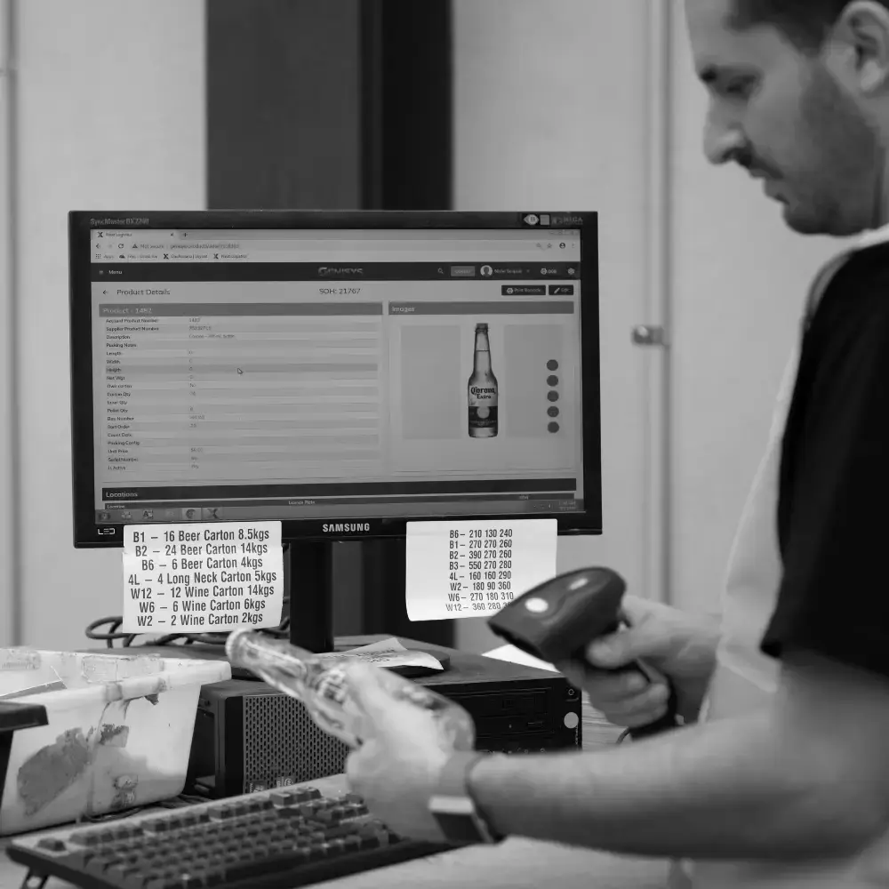 Real time visibility warehouse management screen
