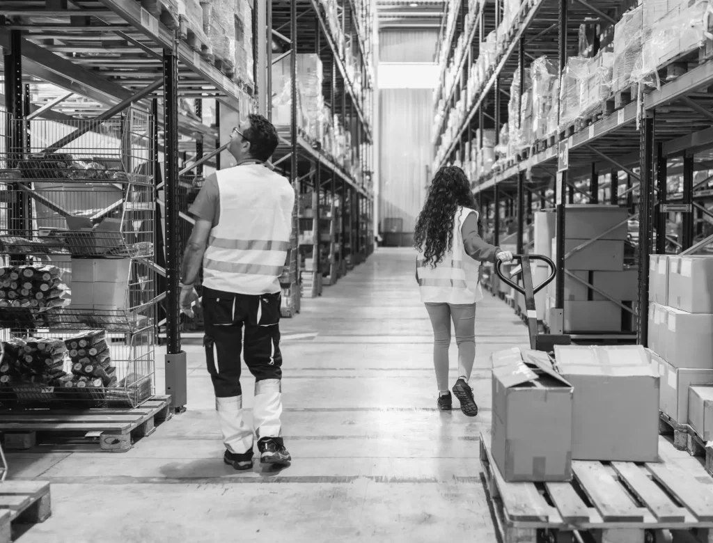 Experienced warehouse team members providing oversight
